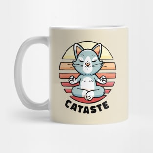 Cat Namaste Mug